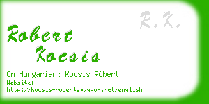 robert kocsis business card